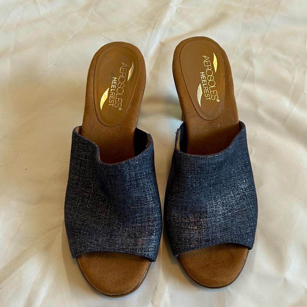 Aerosoles blue sandals